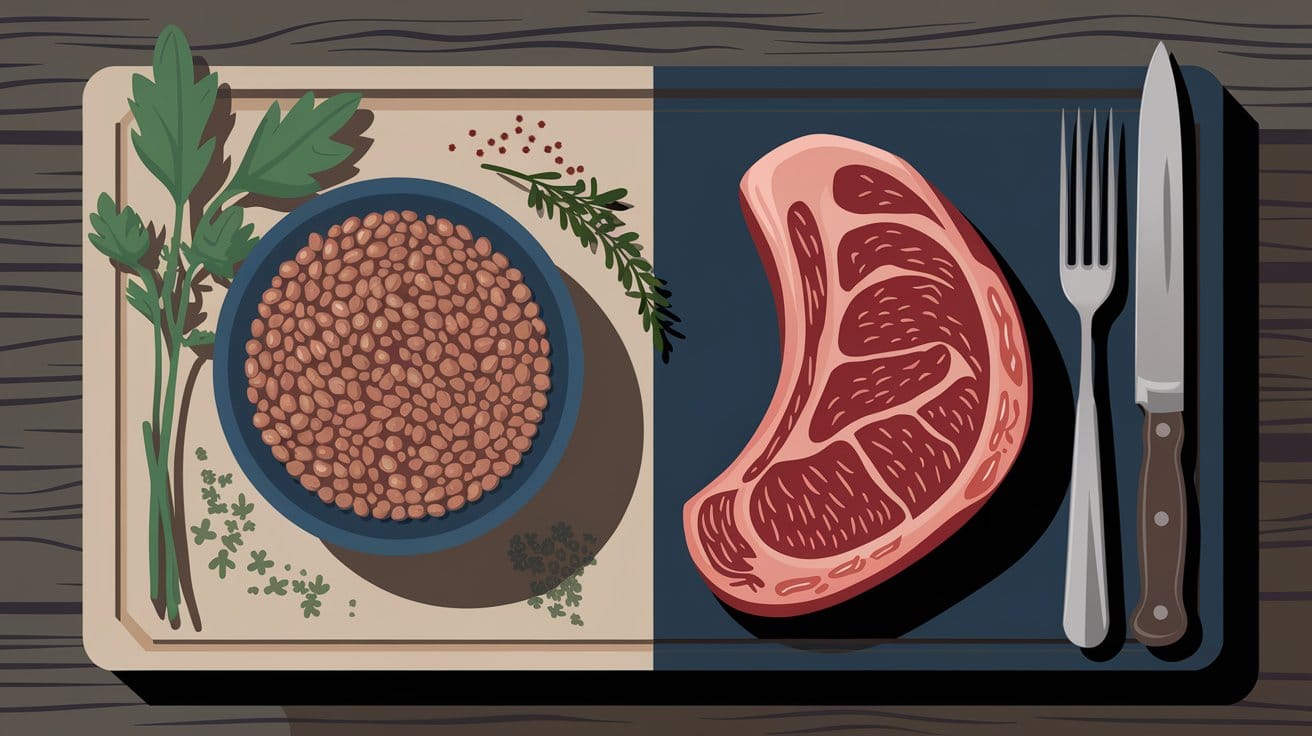 Plant protein and animal protein describes 