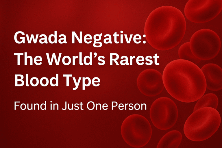 Gwada Negative: The World’s Rarest Blood Type — A Scientific Breakthrough in Human Genetics The Muscle Beast post by Anuj Pratap Singh aka Thakur Anuj Singh