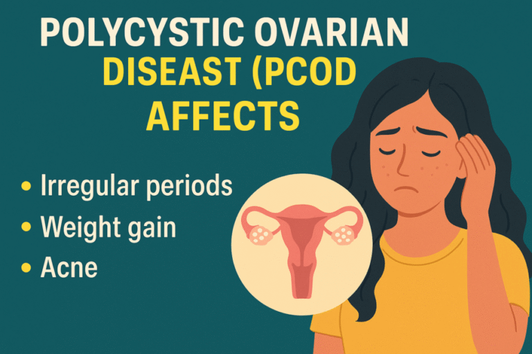 Polycystic Ovarian Disease (PCOD) affects